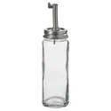 IKEA CITRONHAJ ЦИТРОНХЭЙ, бутылка для масла / уксуса, Прозрачное стекло / нержавеющая сталь, 16 см 205.532.07 фото thumb №1