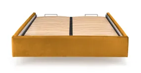 Корпус кровати HALMAR MODULO 160x200 см горчичный. Монолит 48 фото