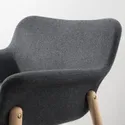 IKEA VEDBO ВЕДБУ, крісло, Gunnared темно-сірий 605.522.20 фото thumb №6