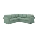 IKEA EKTORP ЕКТОРП, чохол для кутового дивана, 4-місний, Талміра світло-зелена 405.252.23 фото thumb №2