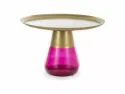 Журнальний столик SIGNAL Tiffany B 70 см, золото матове/фіолетовий фото thumb №1
