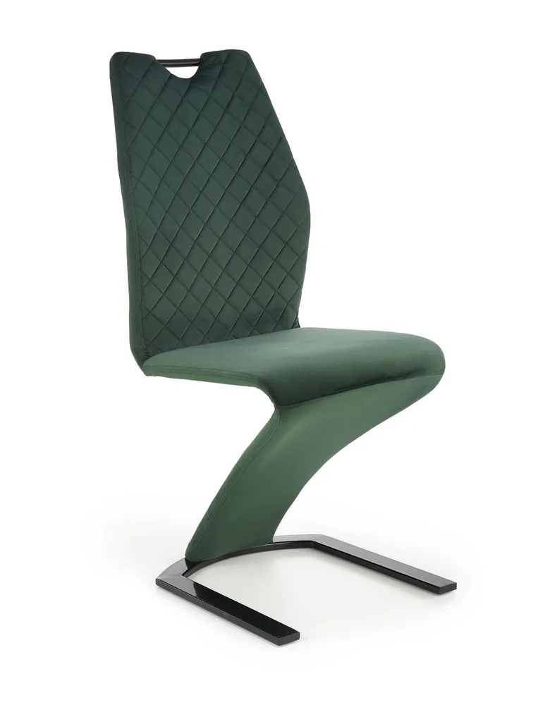 Кухонний стілець HALMAR K442 темно-зелений фото №1