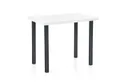 Кухонний стіл HALMAR MODEX 2 90x60 см колір стільниці - білий, ніжки - чорні фото thumb №1