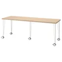 IKEA LAGKAPTEN ЛАГКАПТЕН / KRILLE КРІЛЛЕ, письмовий стіл, під білений дуб / білий, 200x60 см 194.176.40 фото thumb №1