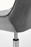 Крісло комп'ютерне офісне обертове HALMAR RICO, сірий оксамит фото thumb №10