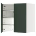IKEA METOD МЕТОД, навесной шкаф д/вытяжки/полка/дверь, белый/Гавсторп темно-зеленый, 60x60 см 095.566.79 фото thumb №1