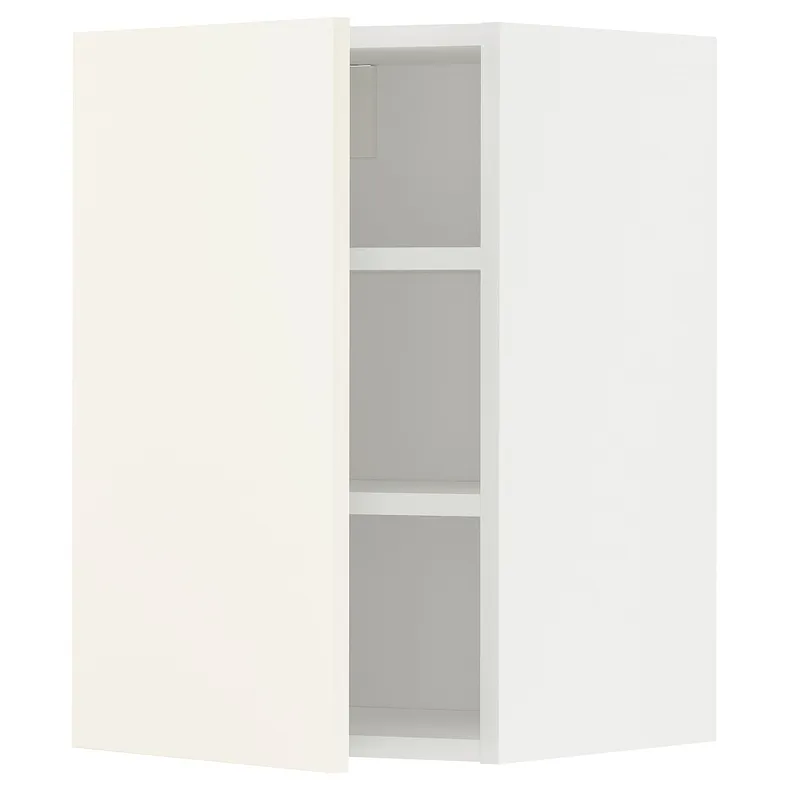 IKEA METOD МЕТОД, шафа навісна із полицями, білий / ВАЛЛЬСТЕНА білий, 40x60 см 995.072.55 фото №1