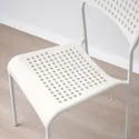 IKEA VANGSTA ВАНГСТА / ADDE АДДЕ, стол и 4 стула, белый / белый, 120 / 180 см 594.830.44 фото thumb №6