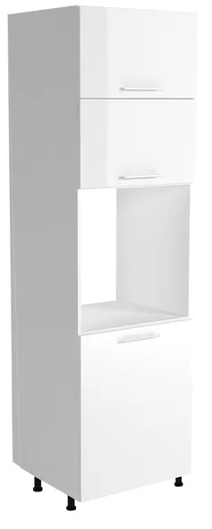 Шафа нижня висока для встановлення вбудованої духової шафи HALMAR VENTO DP-60/214 фасад : білий фото