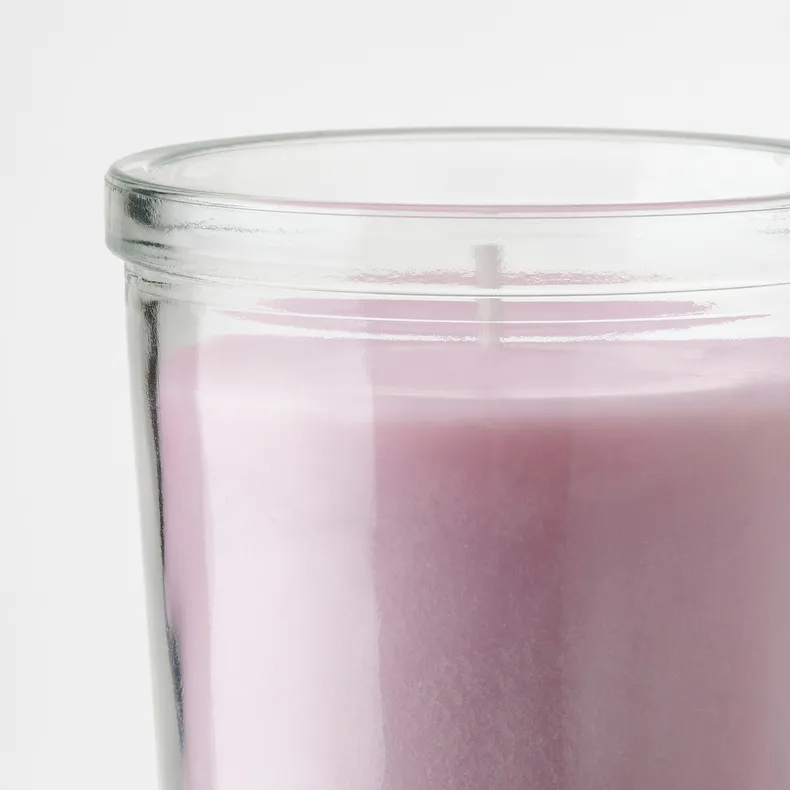 IKEA LUGNARE ЛУГНАРЕ, ароматизована свічка у склянці, жасмин / рожевий, 20 Години 005.021.05 фото №6