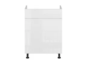 BRW Кухонный шкаф под мойку Tapo Special 60 см с выдвижным ящиком soft-close белый экрю, альпийский белый/экрю белый FK_DKS_60/82_STB/B-BAL/BIEC фото