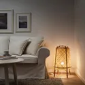 IKEA KNIXHULT КНИКСХУЛЬТ, светильник напольный, бамбук / ручная работа 303.237.63 фото thumb №3