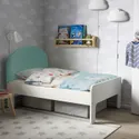 IKEA SLÄKT СЛЕКТ, каркас ліжка з рейковою основою, біла/сіра бірюза, 80x200 см 194.876.33 фото thumb №2
