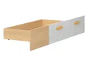 BRW Wesker, ящик для кровати 90, полированный дуб/белый глянец SZU-DANA/BIP фото thumb №7