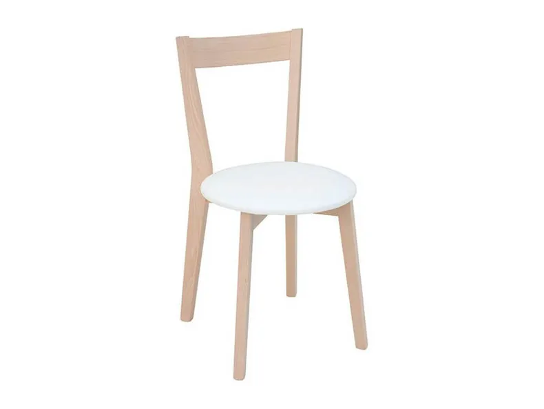 BRW М'яке крісло з екошкіри Ikka біле, Eco Soft 1 Білий/дуб Сонома TXK_IKKA-TX069-1-ECO_SOFT_1_WHITE фото №1