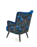 Кресло мягкое HALMAR PAGONI темно-синий/черный (ткань Bluvel #86) фото thumb №7