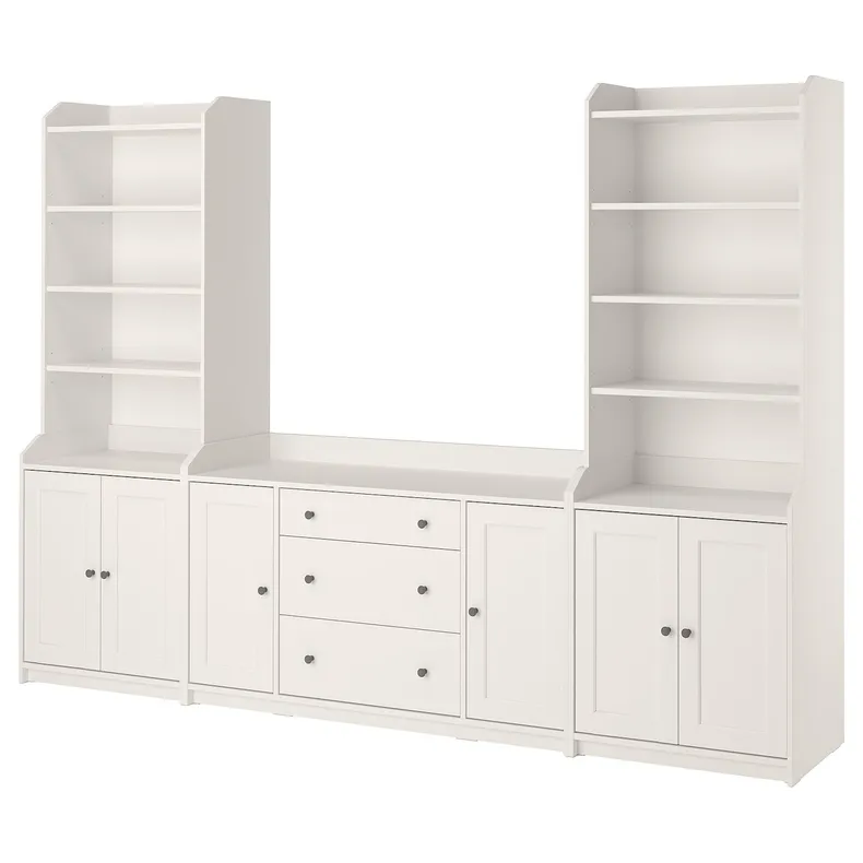 IKEA HAUGA ХАУГА, комбинация д / хранения, белый, 279x46x199 см 393.879.01 фото №1