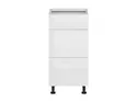 BRW Tapo Special 40 см кухонный базовый шкаф с ящиками белый экрю, альпийский белый/экрю белый FK_D3S_40/82_2SMB/SMB-BAL/BIEC фото thumb №1