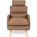 Крісло м'яке з підставкою для ніг MEBEL ELITE HENRY, тканина: коричневий фото thumb №7