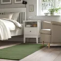 IKEA TIDTABELL ТІДТАБЕЛЛ, килим, пласке плетіння, зелений, 80x200 см 605.730.53 фото thumb №4