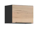 BRW Sole L6 50 см навесной верхний шкаф для кухни дуб галифакс натуральный, Черный/дуб галифакс натур FM_GO_50/36_O-CA/DHN фото thumb №2
