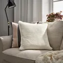 IKEA LAGERPOPPEL ЛАГЕРПОППЕЛ, чохол на подушку, кремово-білий, 50x50 см 405.618.00 фото thumb №2