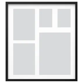 IKEA RÖDALM РЁДАЛЬМ, рама для 5 картин, черный, 64x71 см 405.537.15 фото