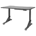 IKEA UPPSPEL УППСПЕЛ, геймерський стіл, чорний, 140x80 см 294.301.65 фото thumb №1