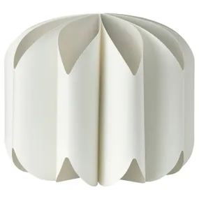IKEA MOJNA МОЙНА, абажур підвісного світильника, тканина / білий, 47 см 304.518.64 фото