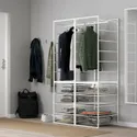 IKEA JONAXEL ЙОНАКСЕЛЬ, гардероб, комбинацияация, белый, 99x51x173 см фото thumb №6