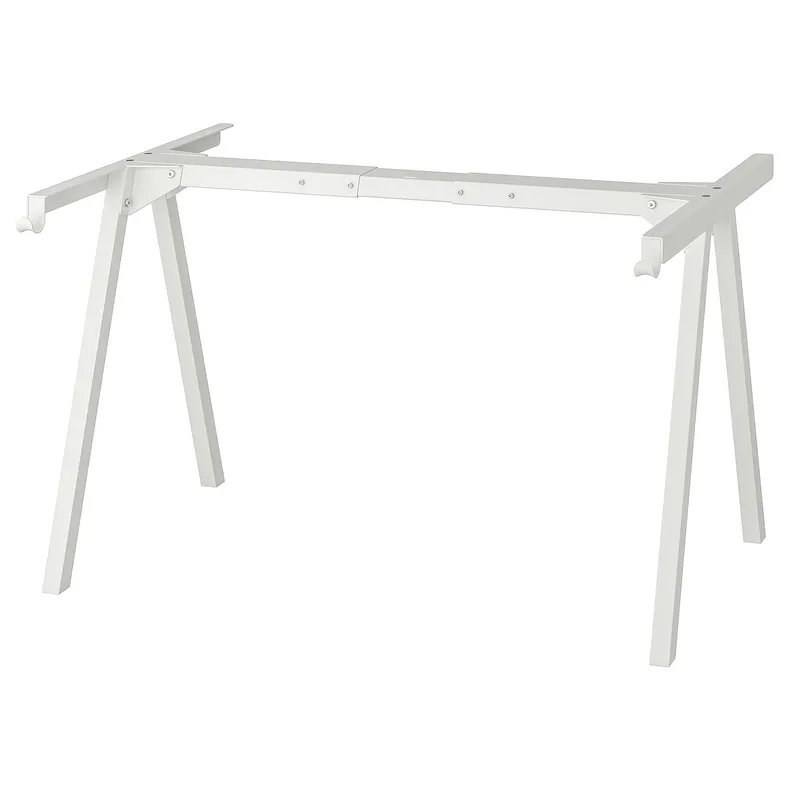 IKEA TROTTEN ТРОТТЕН, рама стільниці, білий, 140 / 160 см 304.747.52 фото №1