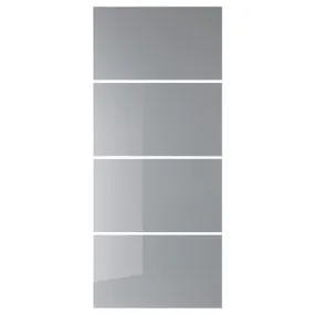 IKEA BJÖRNÖYA БЬЁРНОЙА, 4 панели д / рамы раздвижной дверцы, Эффект серого тонирования, 100x236 см 704.807.51 фото