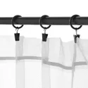 IKEA SYRLIG СІРЛІГ, кільце для штори із затиск і гачком, чорний, 25 мм 102.172.40 фото thumb №3