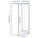 IKEA PLATSA ПЛАТСА, каркас, белый, 60x40x180 см 903.309.54 фото thumb №3