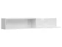BRW Полиця настінна Forn 156 см біла глянцева, білий глянець POL/160-BIP фото