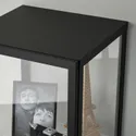 IKEA BLÅLIDEN БЛОЛІДЕН, шафа зі скляними дверцятами, чорний, 35x32x151 см 005.205.19 фото thumb №3