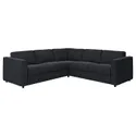 IKEA VIMLE ВІМЛЕ, кутовий диван, 4-місний, Саксемара чорно-синя 593.995.16 фото thumb №1