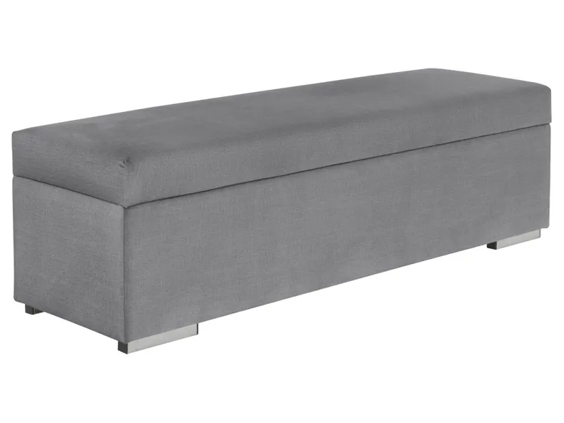 BRW Tizi, пуф з контейнером, Fancy 90 Grey PU-TIZI-HBK_141X42X43-G2_B5A66A фото №1