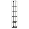 IKEA ENHET ЕНХЕТ, високий каркасас+поличка, антрацит, 30x30x180 см 204.489.47 фото thumb №1