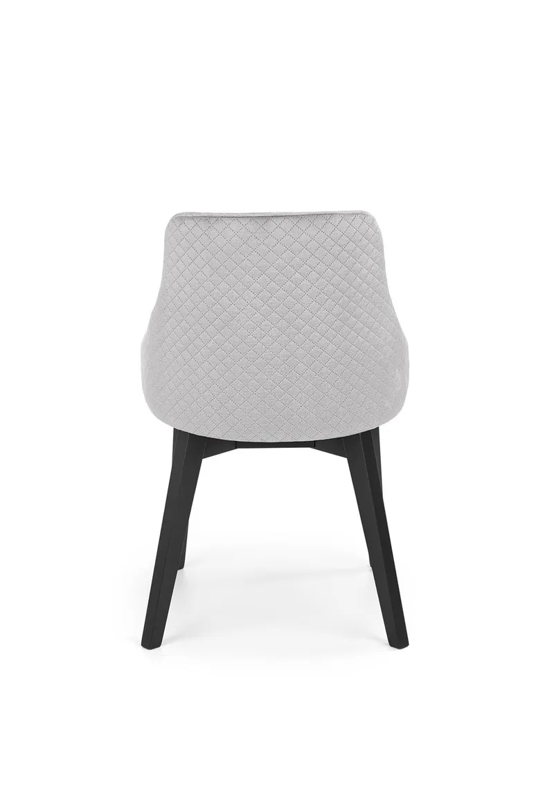 Кухонний стілець HALMAR TOLEDO 3 чорний /світло-сірий фото №2