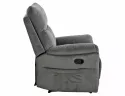 Раскладное кресло бархатное SIGNAL HADES Velvet, Bluvel 14 - серый фото thumb №5