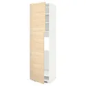 IKEA METOD МЕТОД, висока шафа для холодильника, 2 дв, білий / АСКЕРСУНД під світлий ясен, 60x60x220 см 294.572.06 фото thumb №1