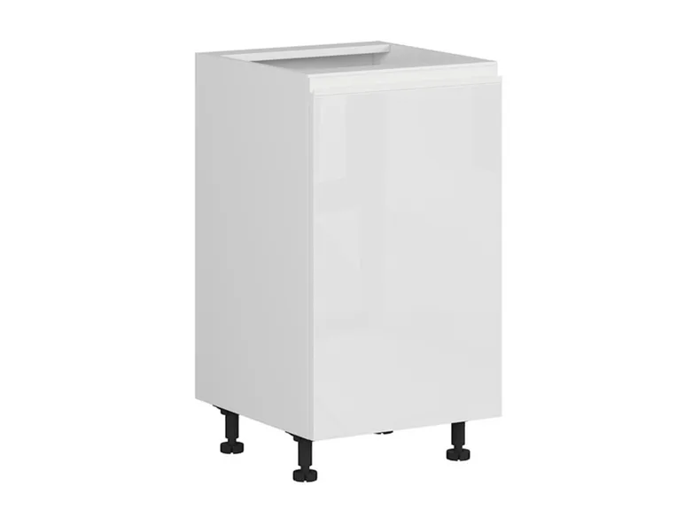 BRW Базовый шкаф для кухни Sole 45 см левый белый глянец, альпийский белый/глянцевый белый FH_D_45/82_L-BAL/BIP фото №2