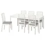 IKEA EKEDALEN ЕКЕДАЛЕН / EKEDALEN ЕКЕДАЛЕН, стіл+6 стільців, білий / Orrsta світло-сірий, 180/240 см 192.213.51 фото