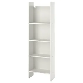 IKEA BAGGEBO БАГГЕБО, книжкова шафа, білий, 50x25x160 см 204.367.13 фото