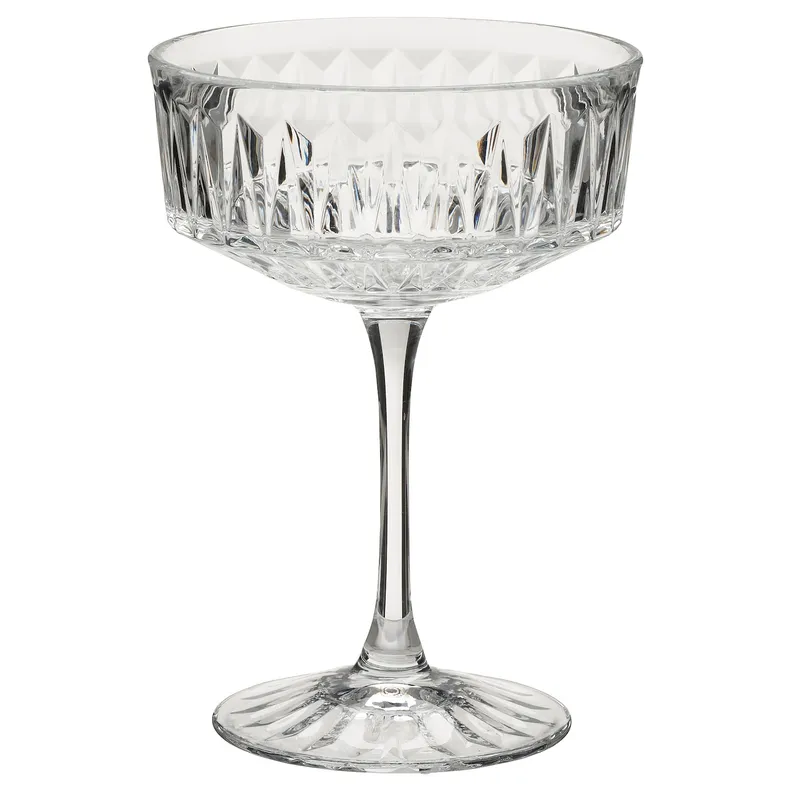 IKEA SÄLLSKAPLIG СЭЛЛЬСКАПЛИГ, бокал для шампанского, прозрачное стекло / узор, 21 кл 904.729.05 фото №1