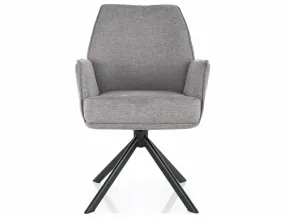 Кухонный стул SIGNAL Hugo Brego, серый фото