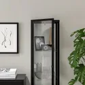 IKEA BLÅLIDEN БЛОЛІДЕН, шафа зі скляними дверцятами, чорний, 35x32x151 см 005.205.19 фото thumb №4