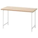 IKEA LAGKAPTEN ЛАГКАПТЕН / SPÄND СПЭНД, письменный стол, Дуб, окрашенный в белый/белый цвет, 120x60 см 695.636.34 фото thumb №1