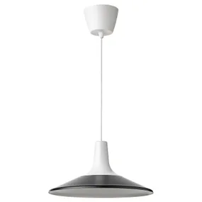 IKEA FYRTIOFYRA ФЮРШІОФЮРА, підвісний світильник, білий / чорний, 38 см 505.272.69 фото